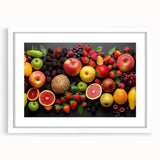 Vibrant Fruit Medley - Modern Kitchen Wall Art for Fresh Decor