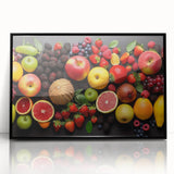 Vibrant Fruit Medley - Modern Kitchen Wall Art for Fresh Decor