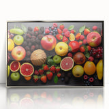 Vibrant Fruit Medley - Modern Kitchen Wall Art for Fresh Decor