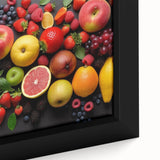 Vibrant Fruit Medley - Modern Kitchen Wall Art for Fresh Decor
