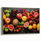 Vibrant Fruit Medley - Modern Kitchen Wall Art for Fresh Decor
