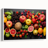 Vibrant Fruit Medley - Modern Kitchen Wall Art for Fresh Decor