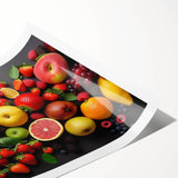 Vibrant Fruit Medley - Modern Kitchen Wall Art for Fresh Decor