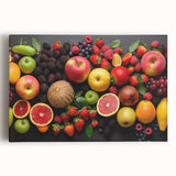 Vibrant Fruit Medley - Modern Kitchen Wall Art for Fresh Decor