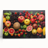Vibrant Fruit Medley - Modern Kitchen Wall Art for Fresh Decor