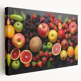 Vibrant Fruit Medley - Modern Kitchen Wall Art for Fresh Decor