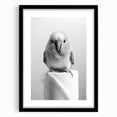 Bathroom Wall Art - Charming Bird with Toilet Paper