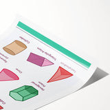 3D Shapes Kids Educational Wall Art – Learning Poster