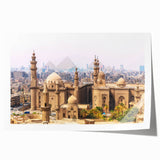 Extra large rolled print of an Egyptian landscape in muted earth tones, ideal for art wall dining room.