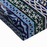 Large art of a Moroccan landscape in black and white on stretched canvas, suitable for bedroom decor.