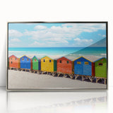 Large art print of a South African landscape in muted earth tones on a framed acrylic, ideal for nursery wall art.