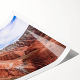 Extra large wall art featuring line art flowers in black on white, rolled print format, ideal for large living room decor.