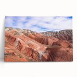 Black and white photo of an Azerbaijani landscape on stretched canvas, ideal for kitchen wall art.