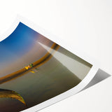 Extra large rolled print featuring line art flowers in muted earth tones, ideal for large living room wall art.