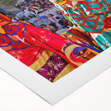 Art deco poster featuring a serene Bhutanese landscape in muted earth tones on rolled canvas, suitable for dining room decor.