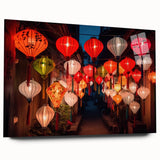 Large abstract wall art of Shanghai skyline in muted gray and blue tones, printed on acrylic glass.