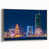 Landscape art painting of a Georgian scenery on framed canvas, featuring muted earth tones, ideal for living room decor.