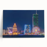 Black and white stretched canvas featuring a serene Georgian landscape, ideal for kitchen wall art or bedroom ambiance.