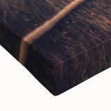 Large art of a black and white Japanese landscape painting on stretched canvas, ideal for bedroom wall decor.