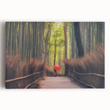 Black and white ink style painting of Mount Fuji on stretched canvas, ideal for kitchen wall art.