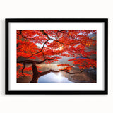 Extra large framed wall art depicting a colorful, abstract Korean landscape in textured style, ideal for living room decor.