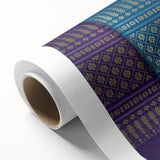 Art Deco poster of a Laos scenery in pastel shades on rolled canvas, ideal for nursery wall art.