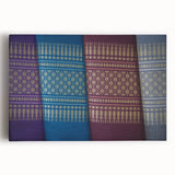 Large black and white photographic canvas of a scenic Laos landscape, ideal for kitchen wall art.