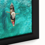 Extra large framed canvas featuring a textured, colorful Malaysian landscape in black, ideal for living room decor.