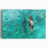 Black and white large art print of a Malaysian landscape on stretched canvas, ideal for kitchen wall art.