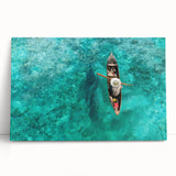 Black and white photo of Malaysian scenery on stretched canvas, suitable as large kitchen or bedroom wall art.