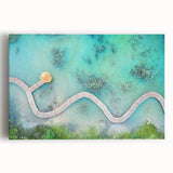 Black and white stretched canvas print of Maldives scenery, ideal for kitchen wall art.