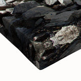 Black and white landscape art painting of a Nepalese scenery on large stretched canvas, suitable for bedroom decor.