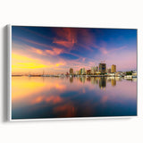 Vintage poster art of a Philippine landscape in vibrant colors on a framed canvas, ideal for living room decor.