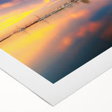 Art deco poster of a Philippine landscape in muted earth tones on rolled canvas, ideal for dining room decor.