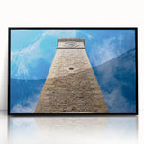 Large abstract wall art featuring a vibrant, colorful Sri Lankan landscape on a black framed acrylic.