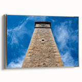 Landscape art painting of a serene Sri Lankan scenery on a framed canvas, featuring a palette of vibrant greens and blues.