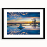 Extra large canvas with abstract, colorful art depicting Taiwan scenery in vibrant hues, ideal for living room decor.