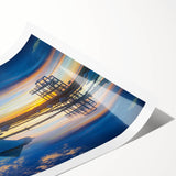 Extra large wall art featuring line art flowers in muted earth tones on a rolled canvas.