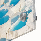 Large abstract wall art of a Turkish landscape in muted earth tones on acrylic glass, ideal for dining room decor.