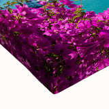 Black and white landscape art painting of a Vietnamese rice terrace on stretched canvas, ideal for bedroom decor.