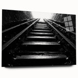 Large abstract wall art depicting Adelaide scenery in muted earth tones on acrylic glass.