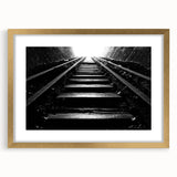Textured abstract art print depicting Adelaide scenery in muted earth tones on a framed canvas, suitable for bedroom art.