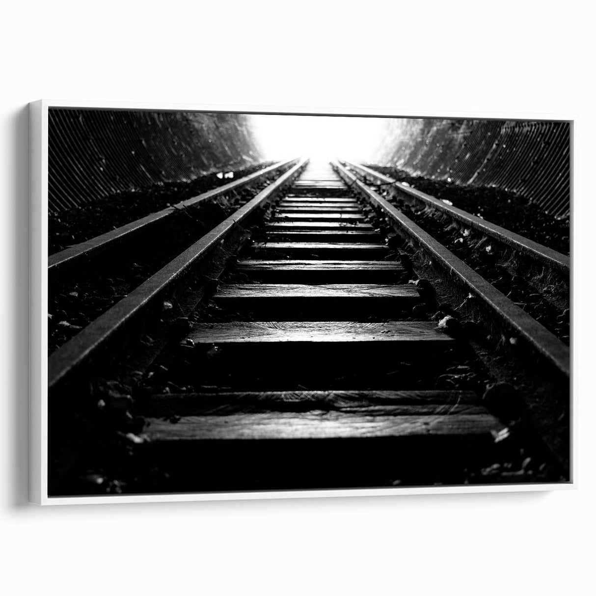 Framed canvas depicting a vintage-style Adelaide landscape in monochrome black, ideal for bedroom wall art.