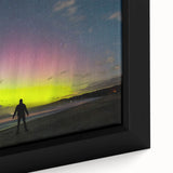 Extra large framed canvas of a textured, colorful Australian Tasmanian landscape, ideal for living room decor.