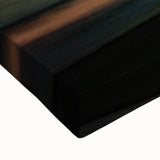 Black and white landscape art painting of Tasmania on stretched canvas, ideal for bedroom wall decor.