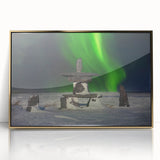 Large art print of a serene Manitoba landscape in muted earth tones on framed acrylic, ideal for modern art wall decor.