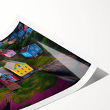 Extra large wall art featuring line art flowers in muted earth tones on a rolled print, ideal for large living room decor.