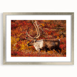 Textured abstract art print depicting a serene Canadian Northwest Territories landscape in muted earth tones.