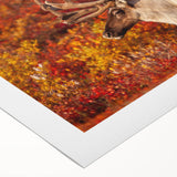 Art deco poster of Northwest Territories scenery in monochrome shades on rolled canvas, suitable for dining room wall art.