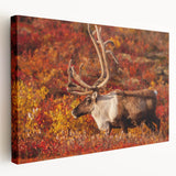 Landscape of Northwest Territories on stretched canvas, featuring muted earth tones, ideal for kitchen wall art.